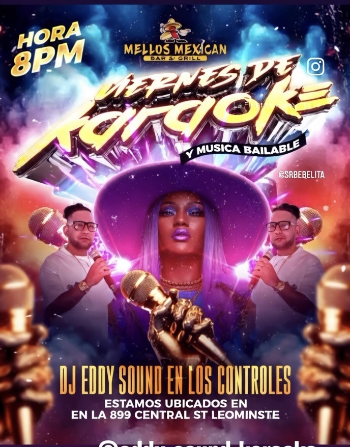 Live Karaoke at Mellos Mexican Bar & Grill Leominster MA